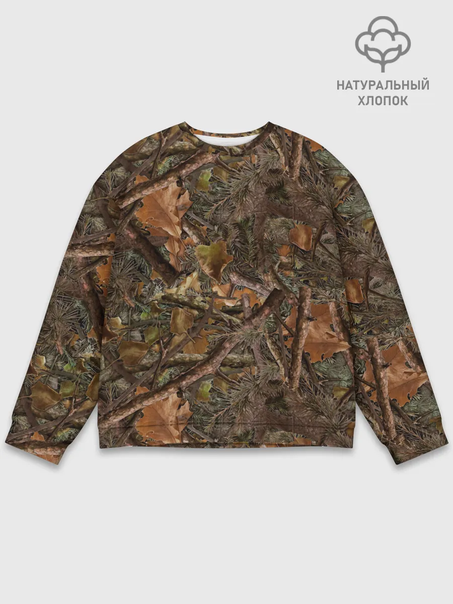 Мужской свитшот базовый / Охотничий камуфляж