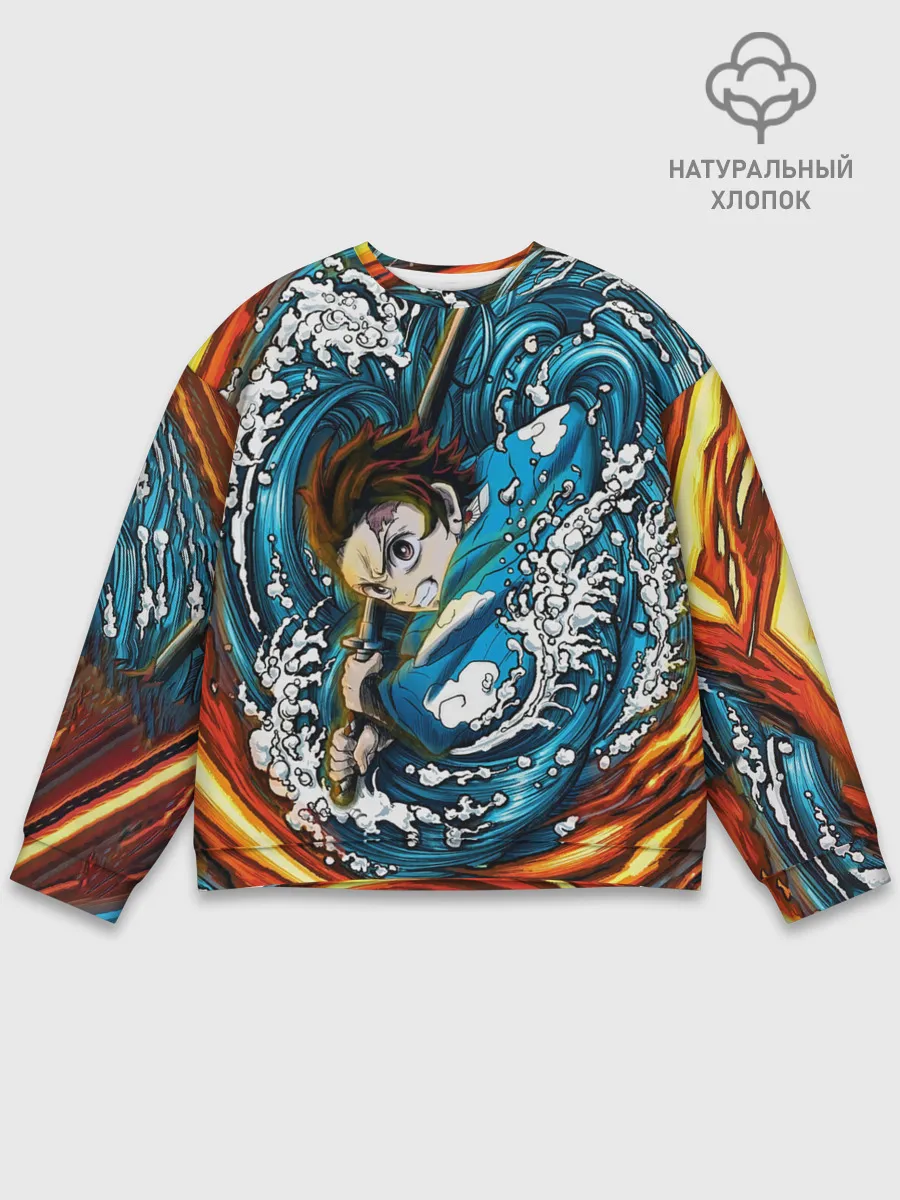 Мужской свитшот базовый / Танджиро Камадо Клинок демонов