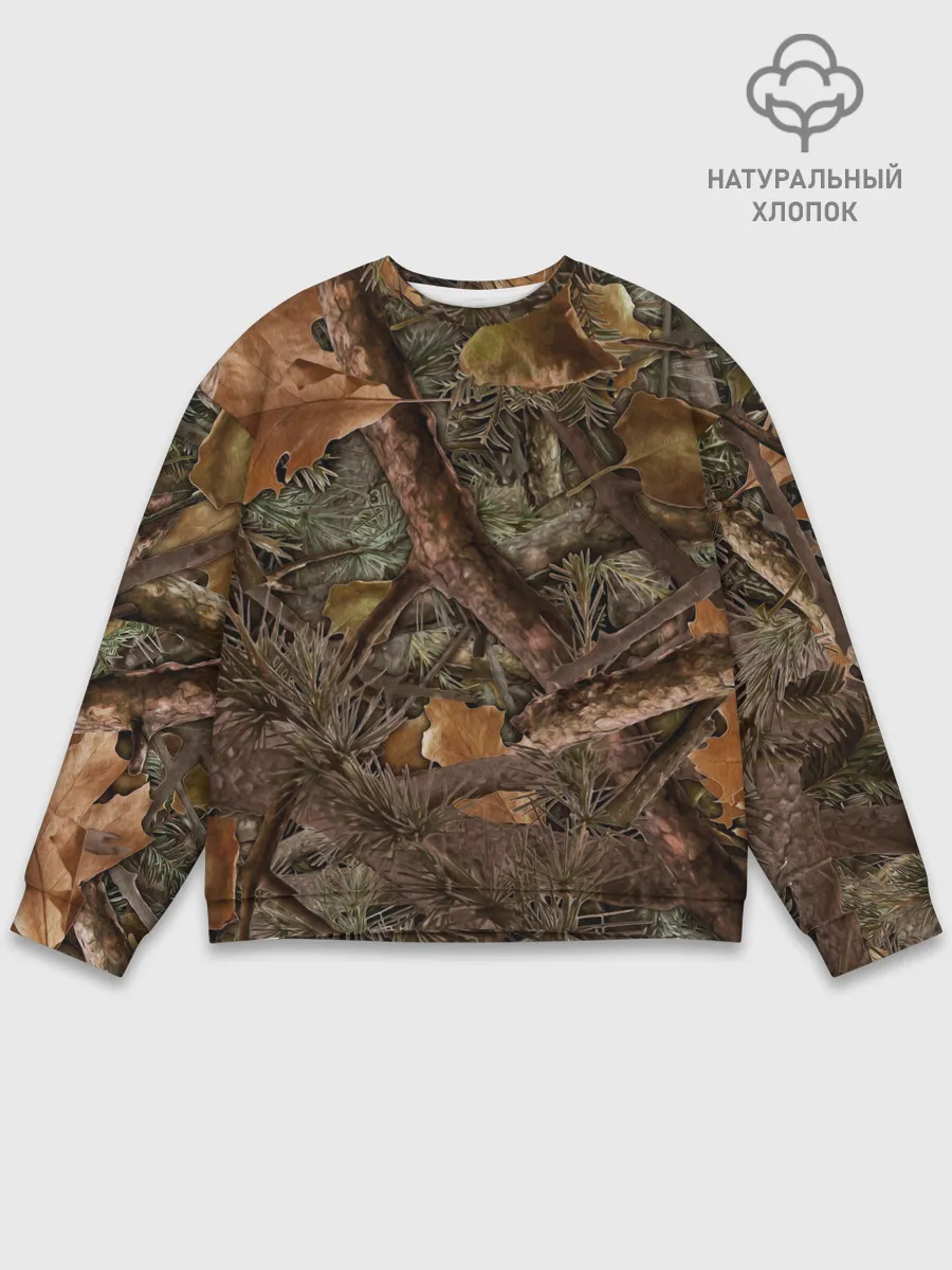Мужской свитшот базовый / Охотничий камуфляж