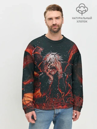 Мужской свитшот базовый / Канеки Кен Токийский Гуль