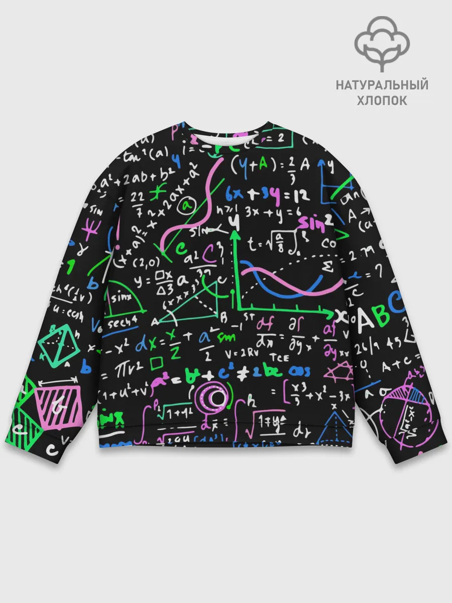 Мужской свитшот базовый / Математика Графики и Функции