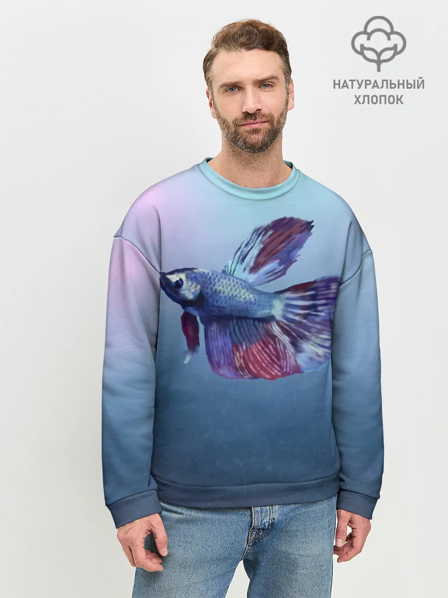 Мужской свитшот базовый / Рыбка