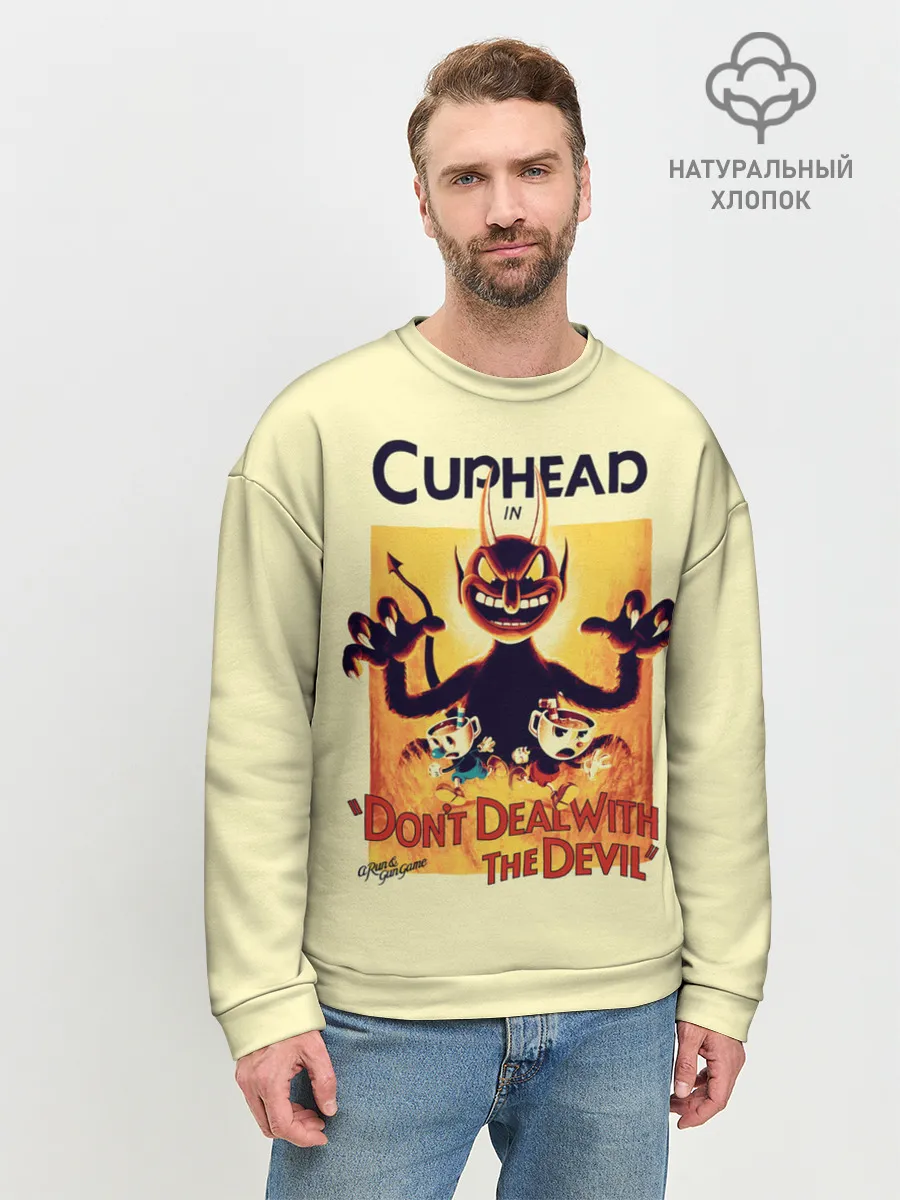 Мужской свитшот базовый / Cuphead