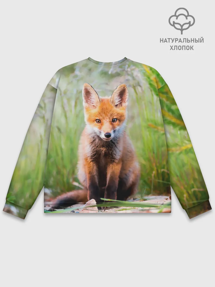 Мужской свитшот базовый / Лисичка