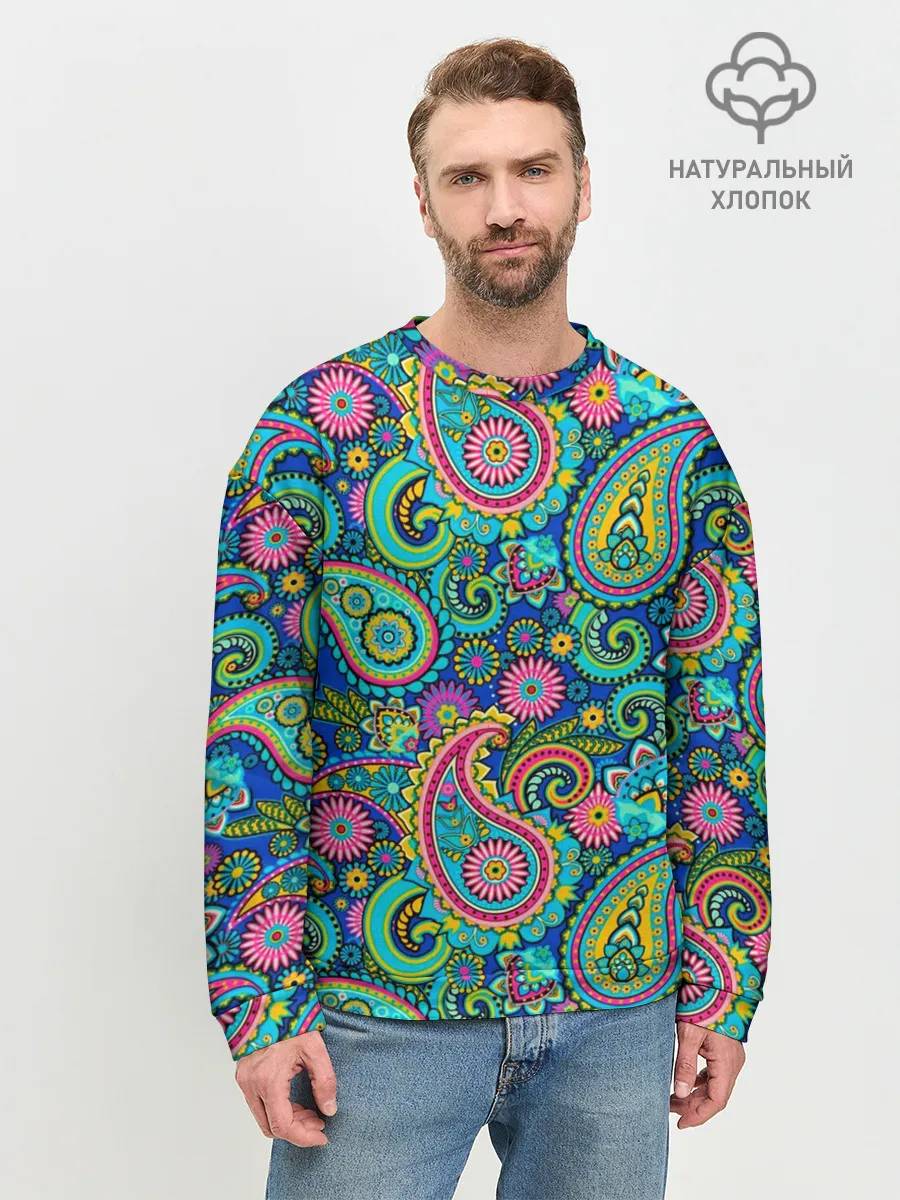 Мужской свитшот базовый / Славянские Узоры