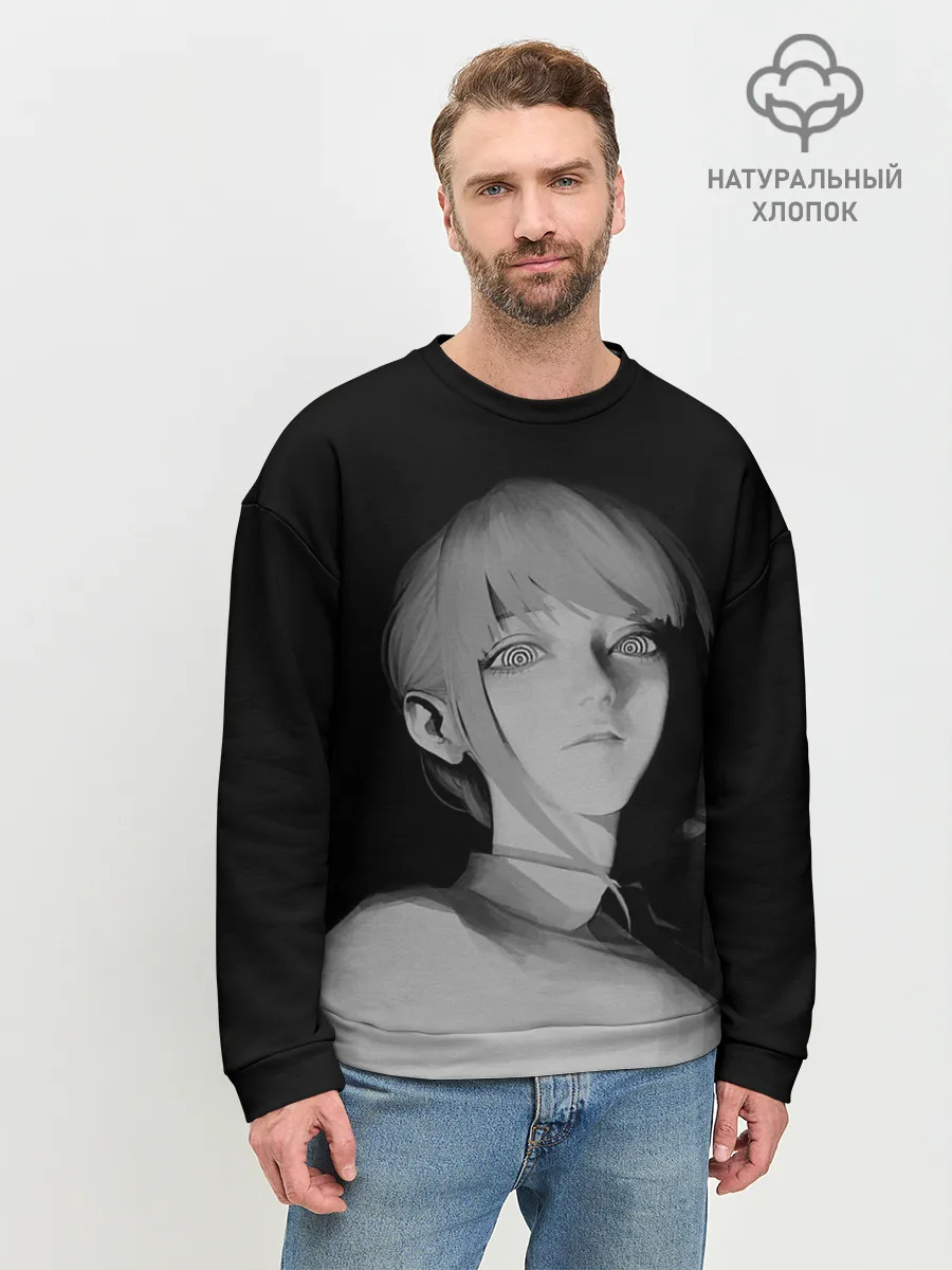 Мужской свитшот базовый / Makima Chainsaw Man 3D модель