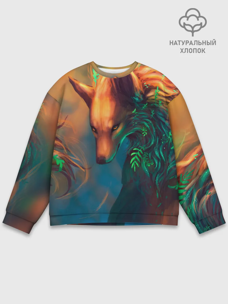 Мужской свитшот базовый / Волшебная лиса