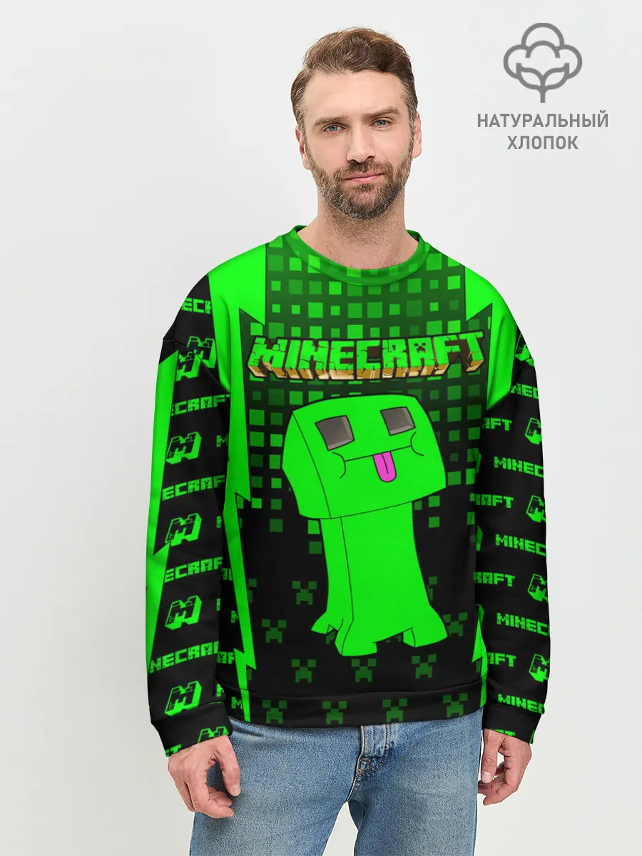 Мужской свитшот базовый / Minecraft