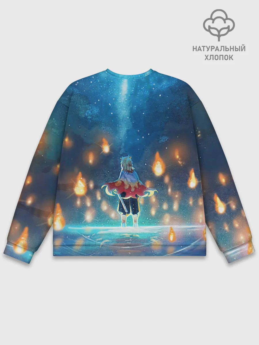 Мужской свитшот базовый / Ренгоку Кёджуро Клинок демонов