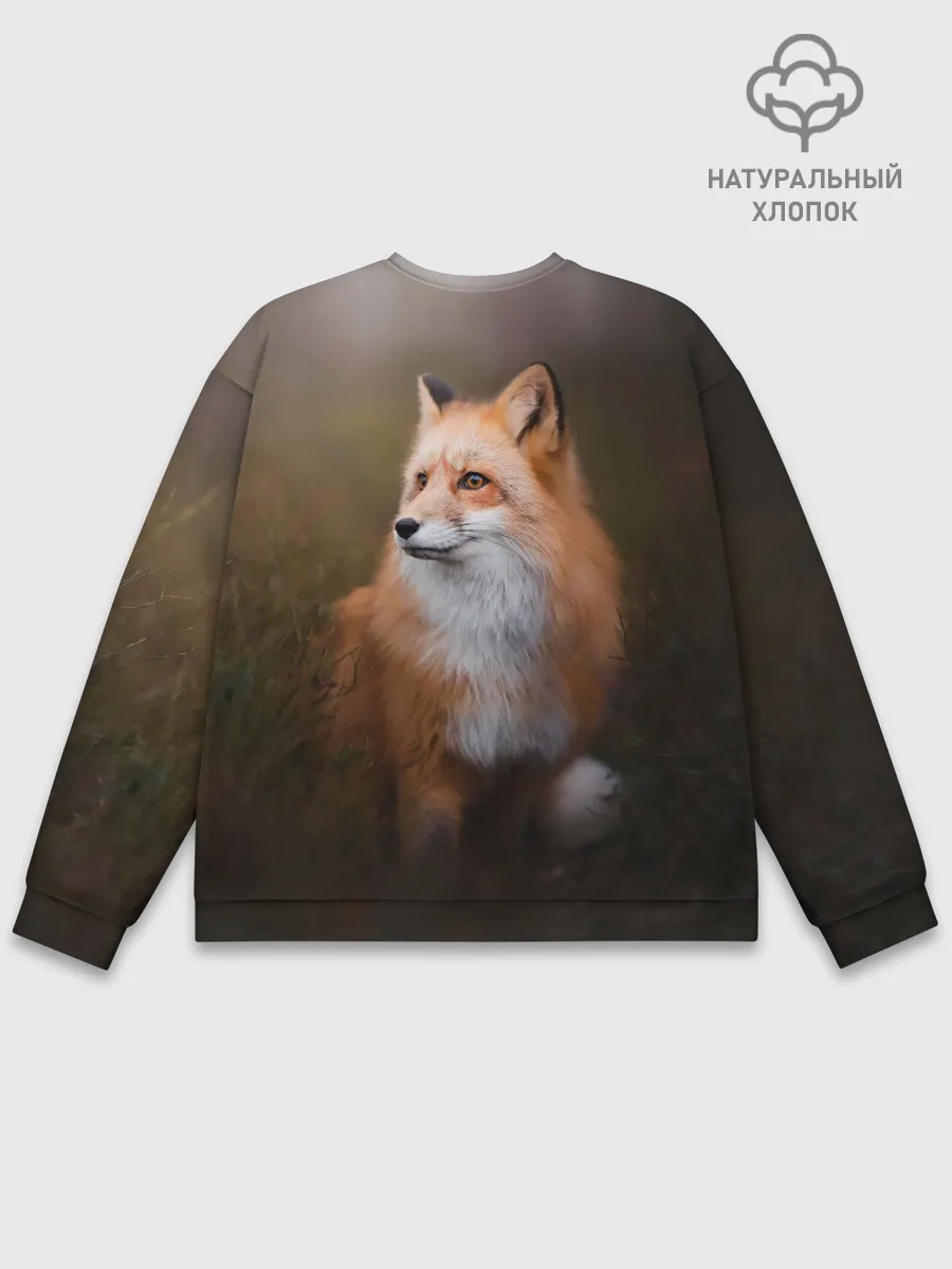 Мужской свитшот базовый / Лиса-охотница