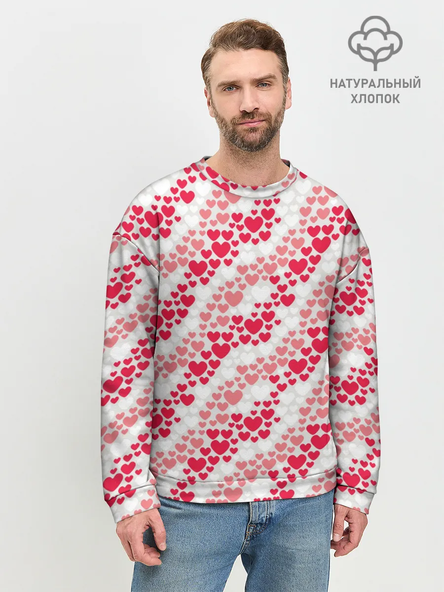 Мужской свитшот базовый / Волны Любви