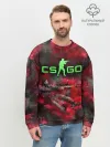 Мужской свитшот базовый / CS GO Red heat