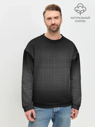 Мужской свитшот базовый / Абстракция точки