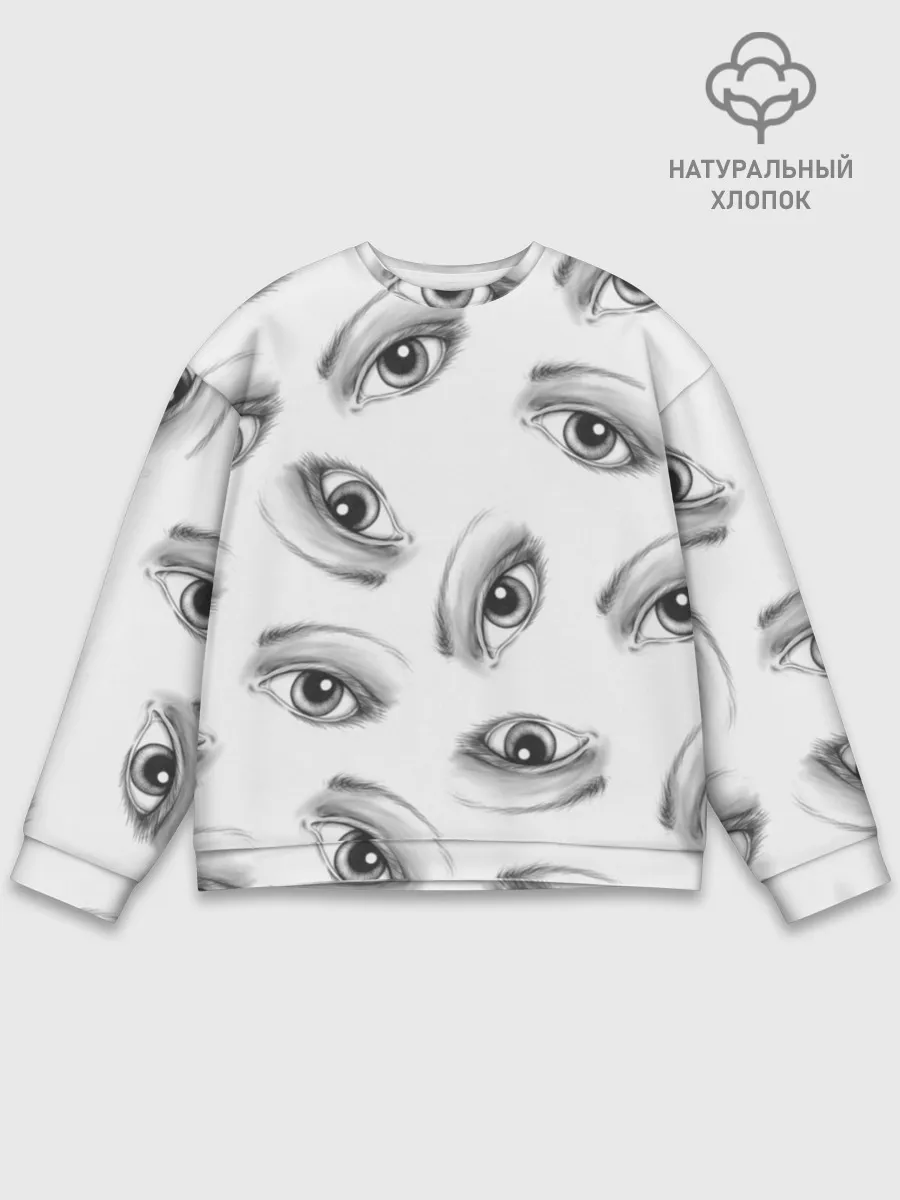 Мужской свитшот базовый / глаза