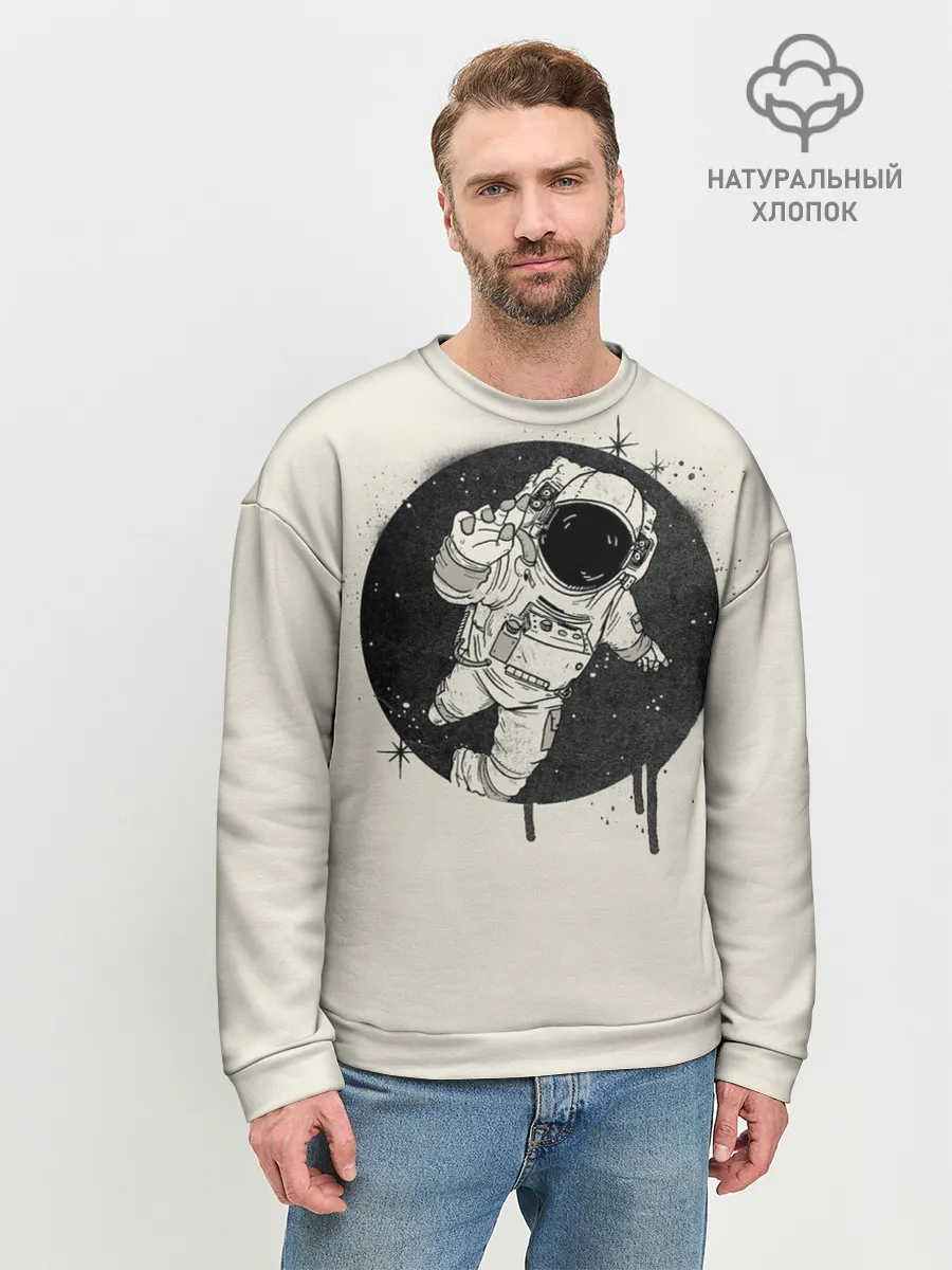 Мужской свитшот базовый / Тёмный космос