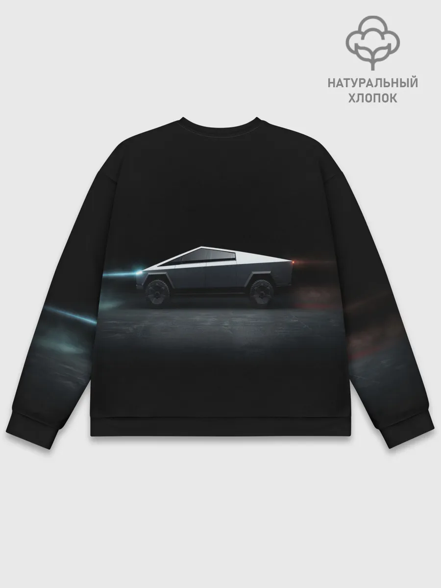 Мужской свитшот базовый / TESLA kibertruck