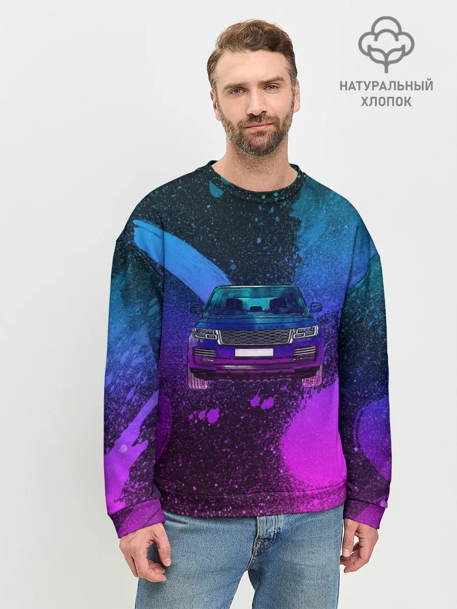 Мужской свитшот базовый / LAND ROVER NEON