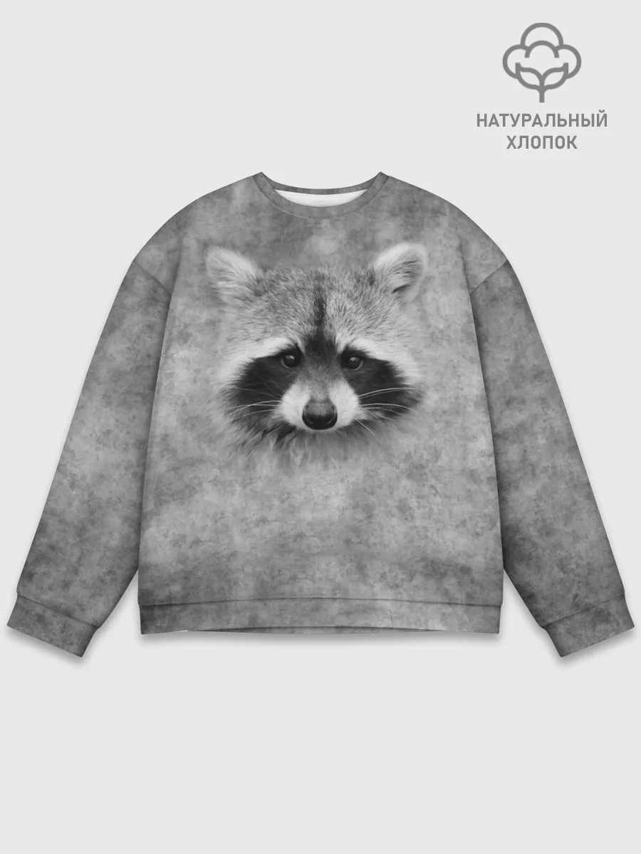 Мужской свитшот базовый / Енот