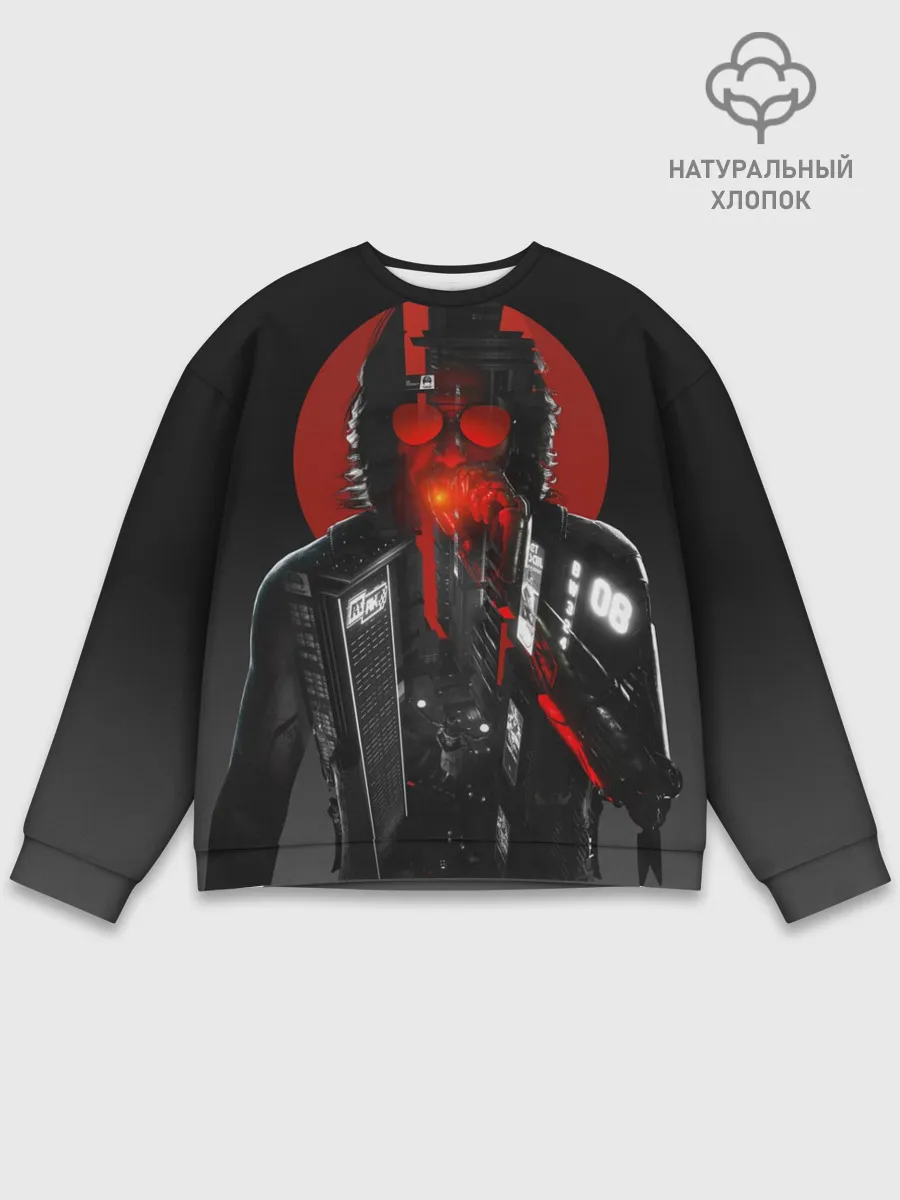 Мужской свитшот базовый / Cyberpunk 2077 | Джонни