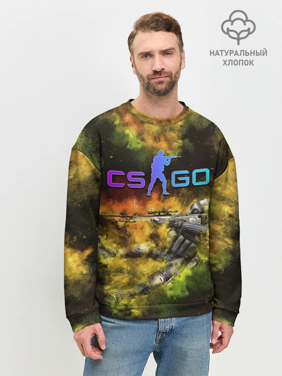 Мужской свитшот базовый / CS GO Gold dust