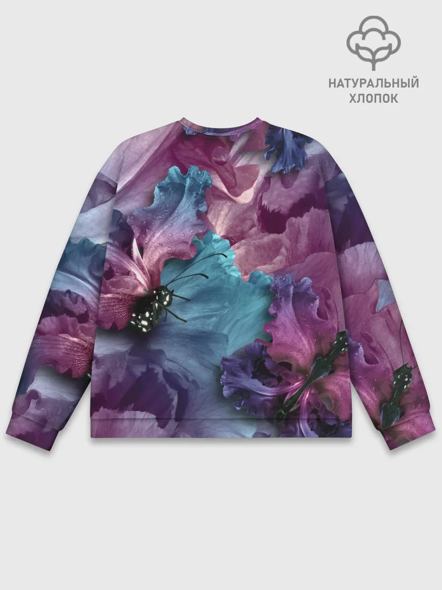 Мужской свитшот базовый / Цветы
