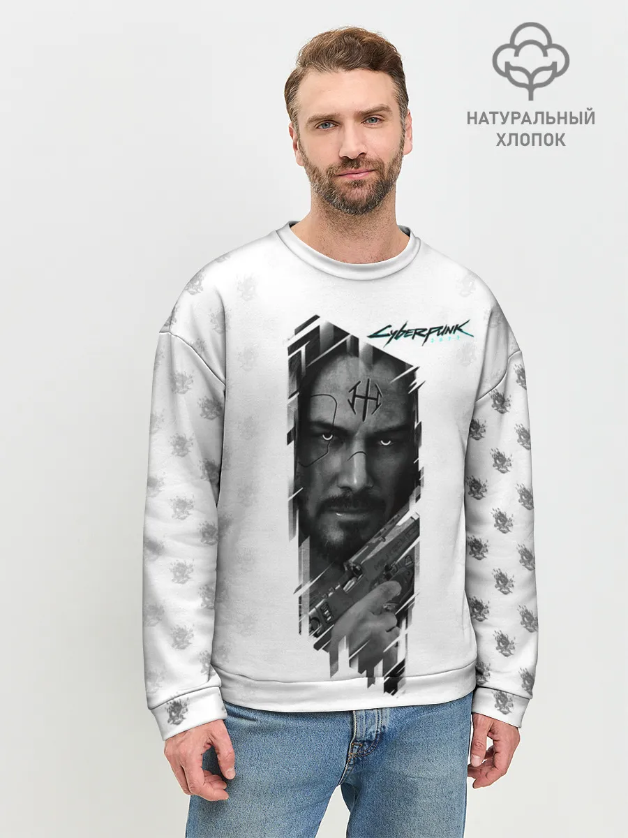 Мужской свитшот базовый / Cyberpunk 2077
