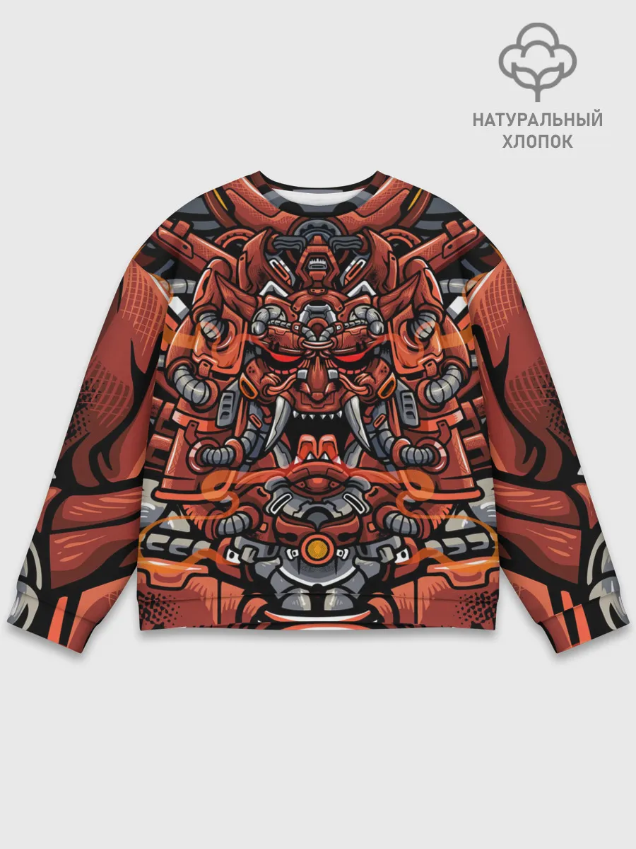 Мужской свитшот базовый / Cyber Samurai