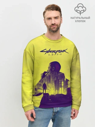 Мужской свитшот базовый / Cyberpunk 2077