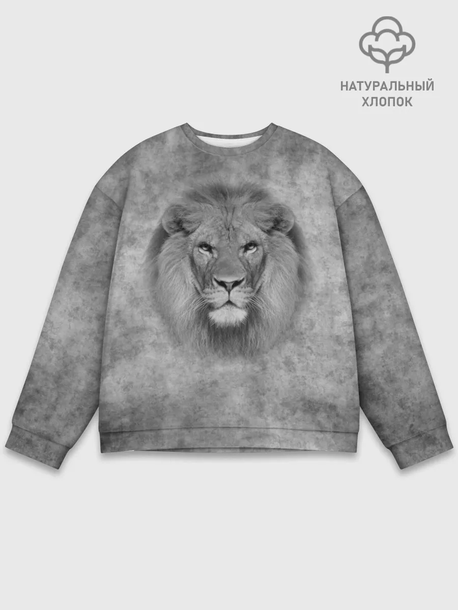 Мужской свитшот базовый / Лев