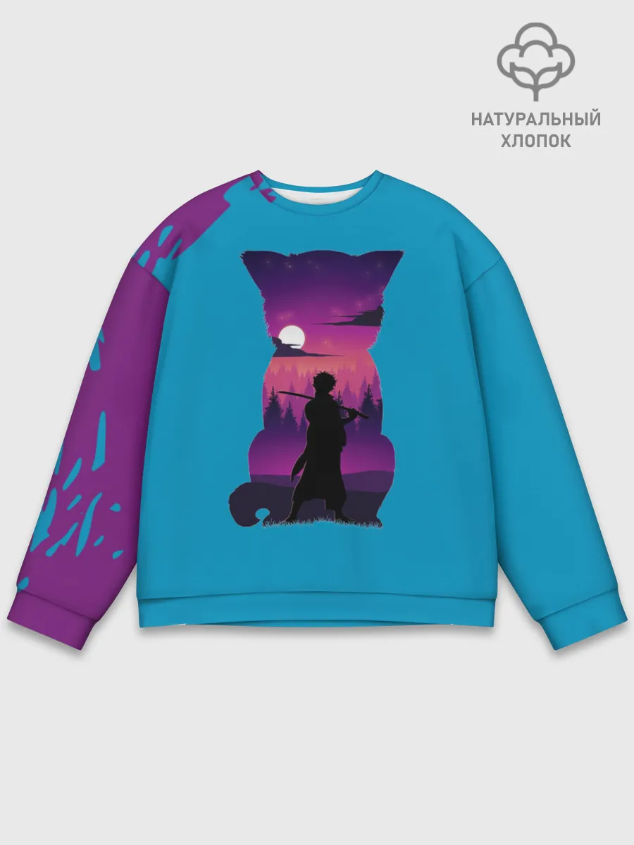 Мужской свитшот базовый / Гинтоки кот