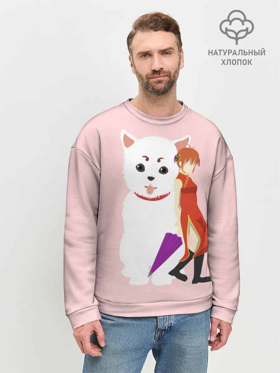 Мужской свитшот базовый / Кот Гинтама