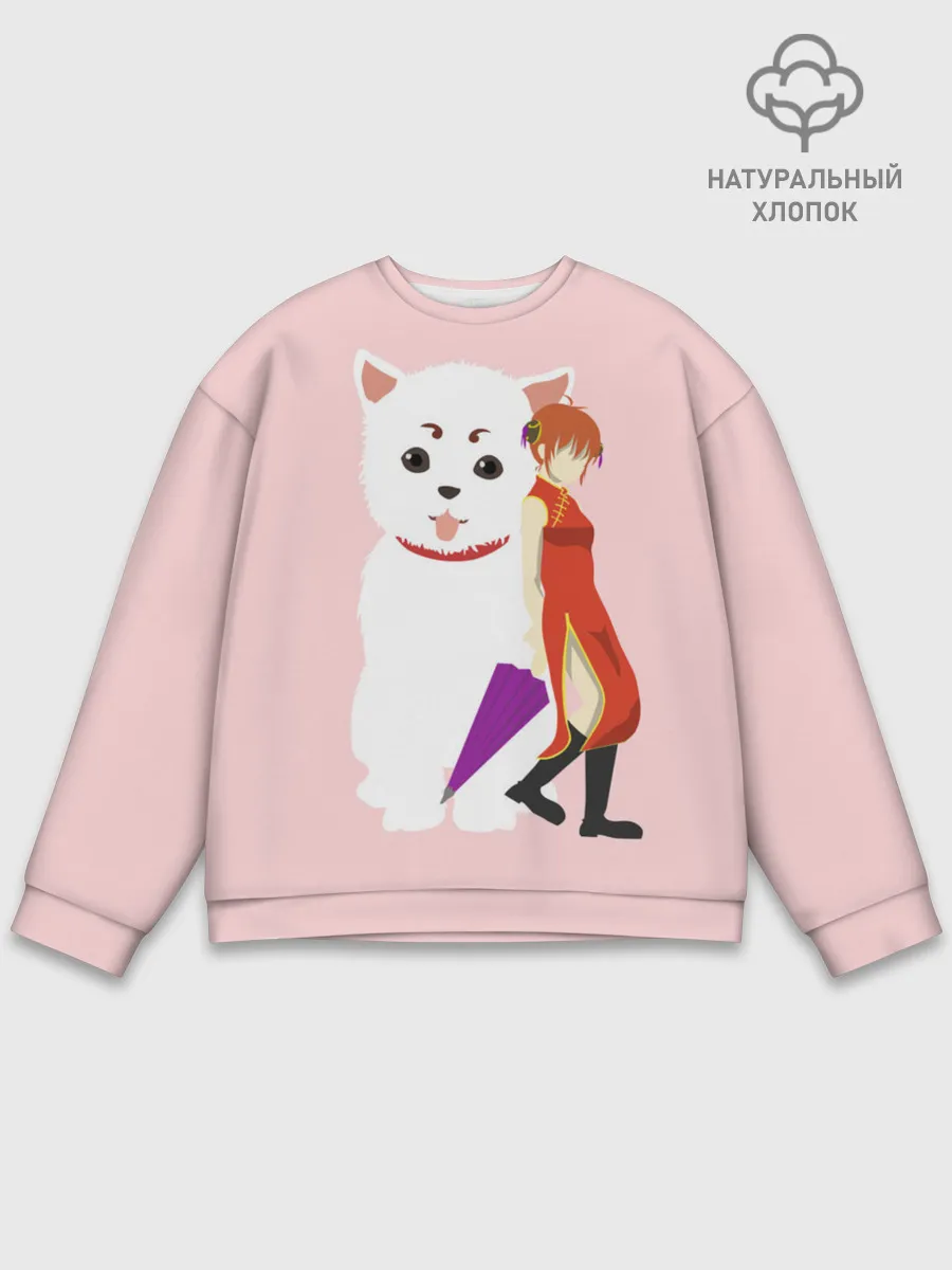 Мужской свитшот базовый / Кот Гинтама