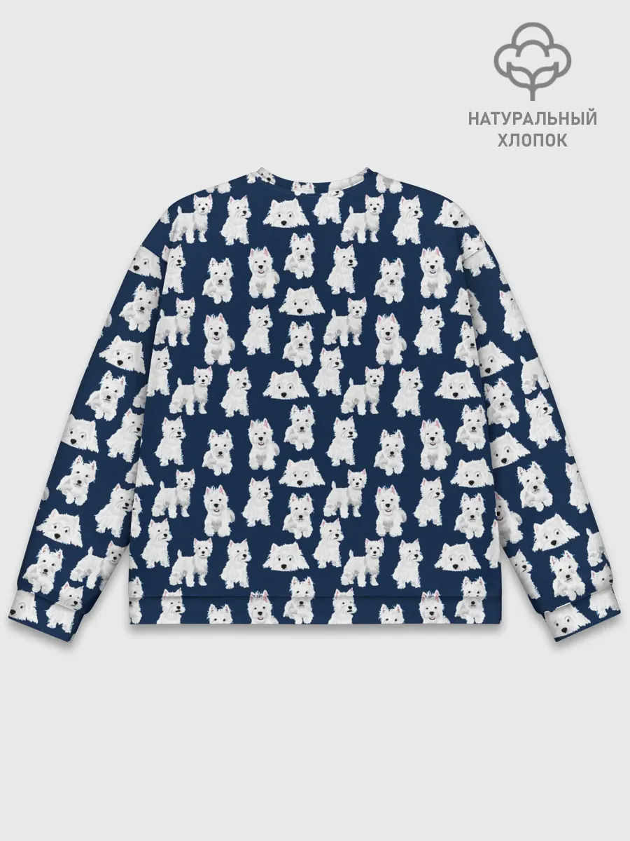 Мужской свитшот базовый / Собаки Пушистики