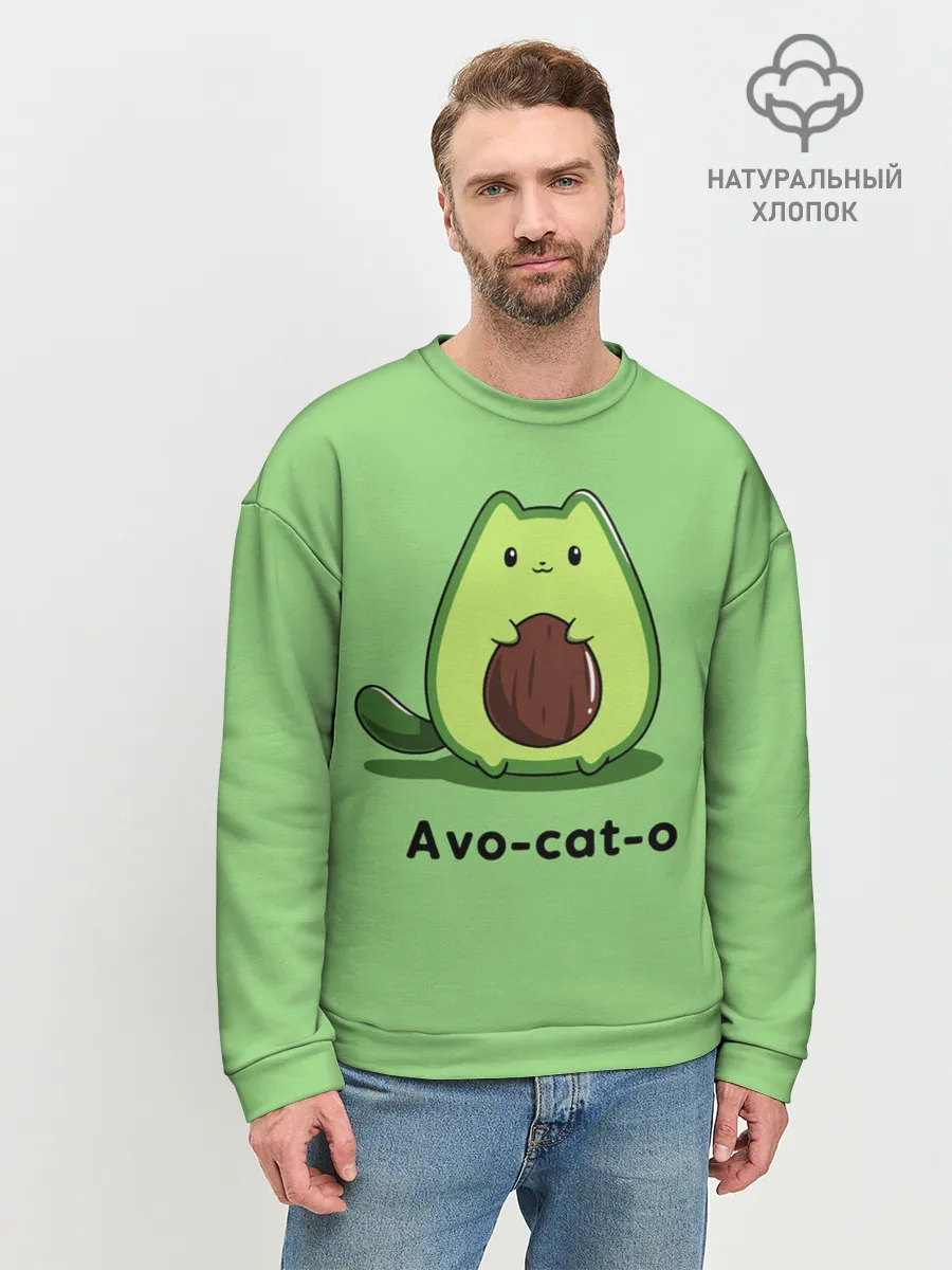 Мужской свитшот базовый / Avo - cat - o