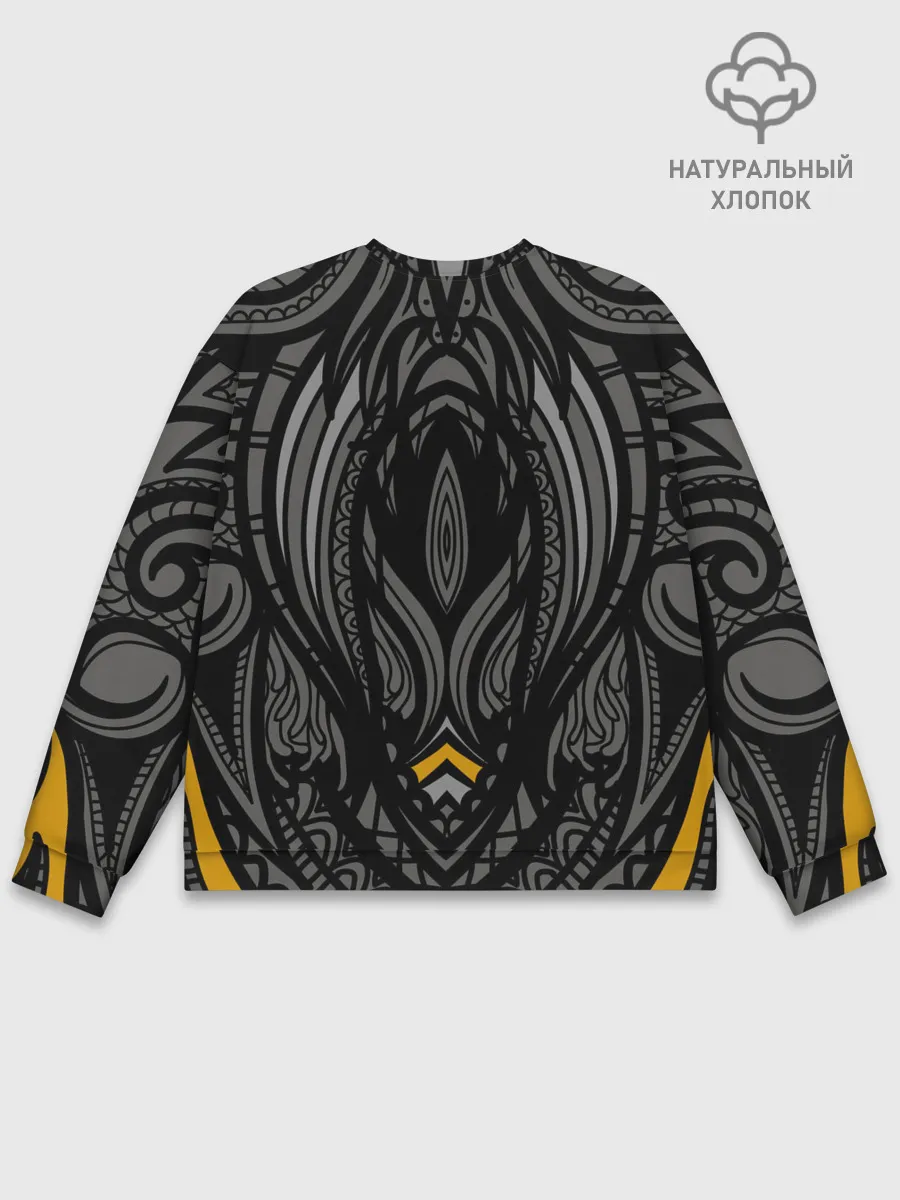 Мужской свитшот базовый / Рисунок сова