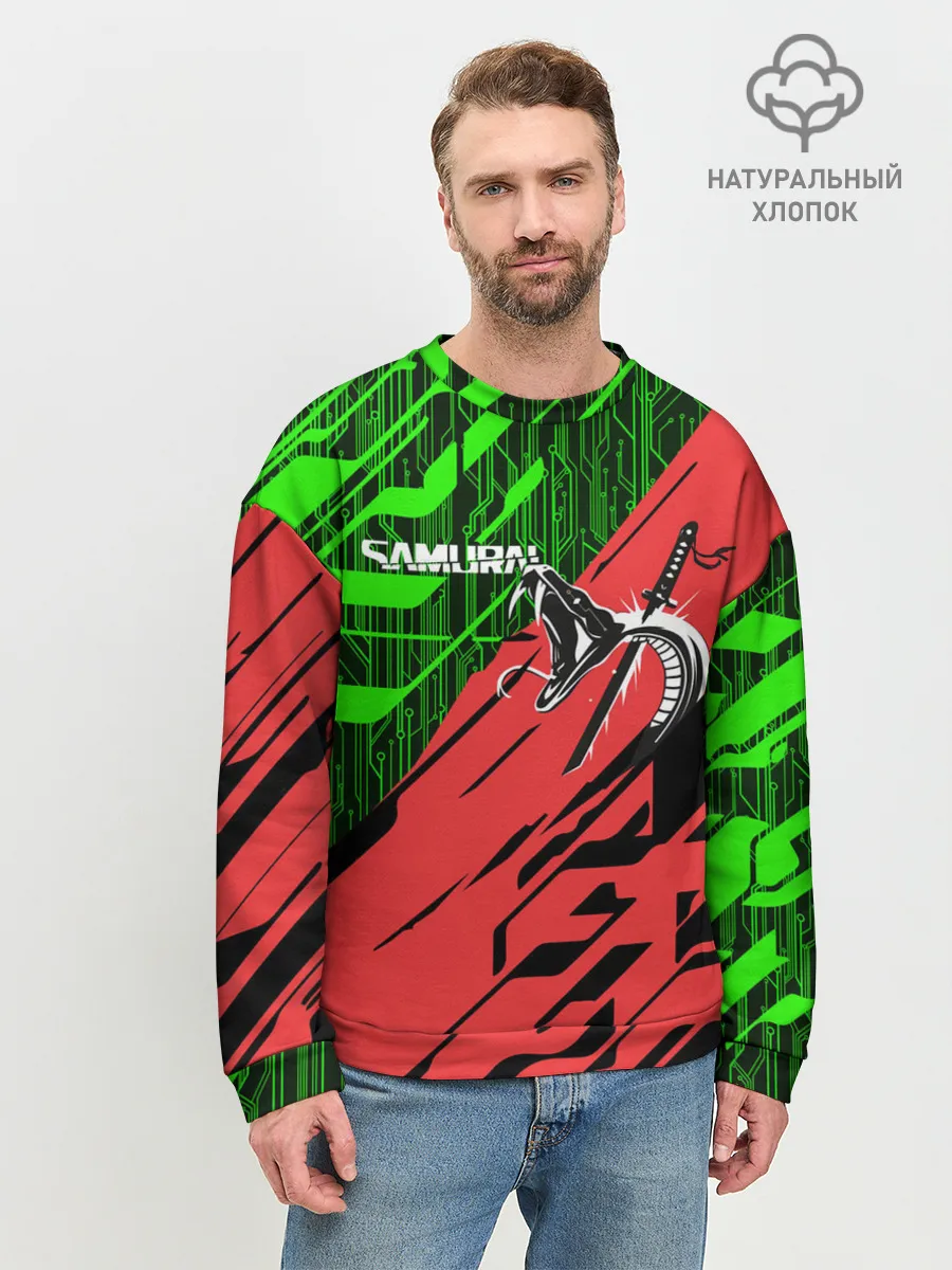 Мужской свитшот базовый / CYBERPUNK 2077