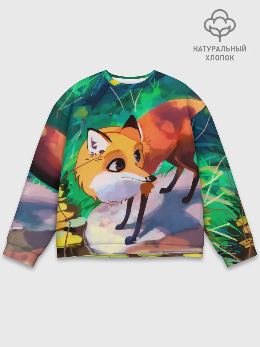 Мужской свитшот базовый / Лисичка