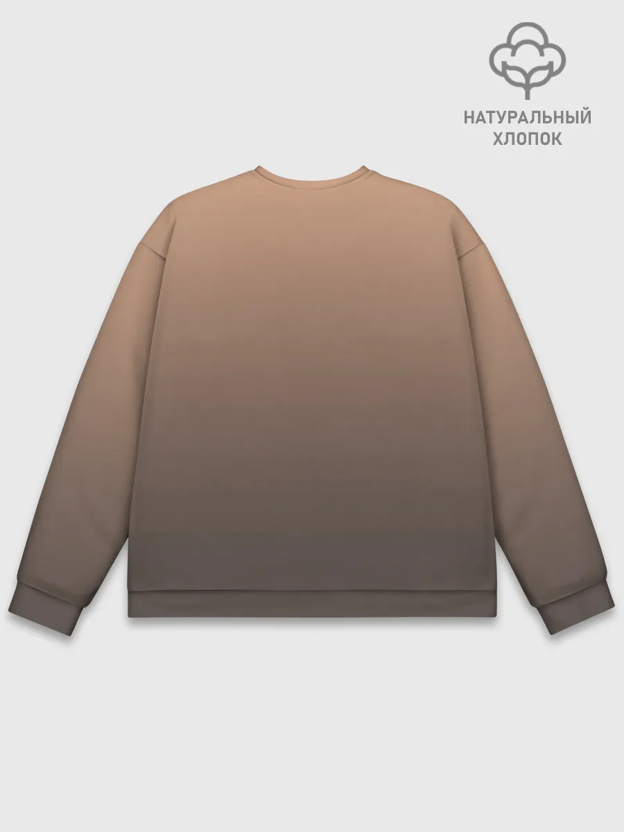 Мужской свитшот базовый / девочка сова с топром