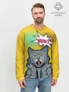 Мужской свитшот базовый / Pop Art Cat | Wow