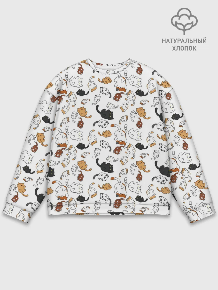 Мужской свитшот базовый / Коты