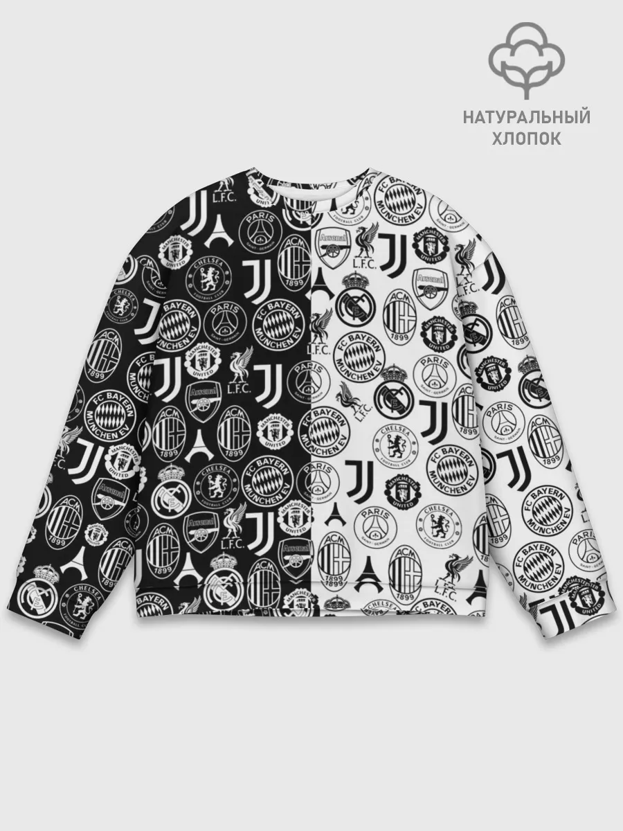 Мужской свитшот базовый / ЛОГОТИПЫ ФУТБОЛЬНЫХ КОМАНД