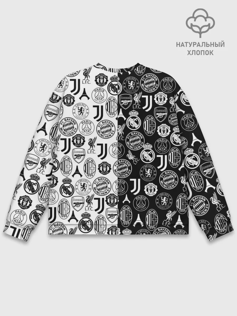 Мужской свитшот базовый / ЛОГОТИПЫ ФУТБОЛЬНЫХ КОМАНД