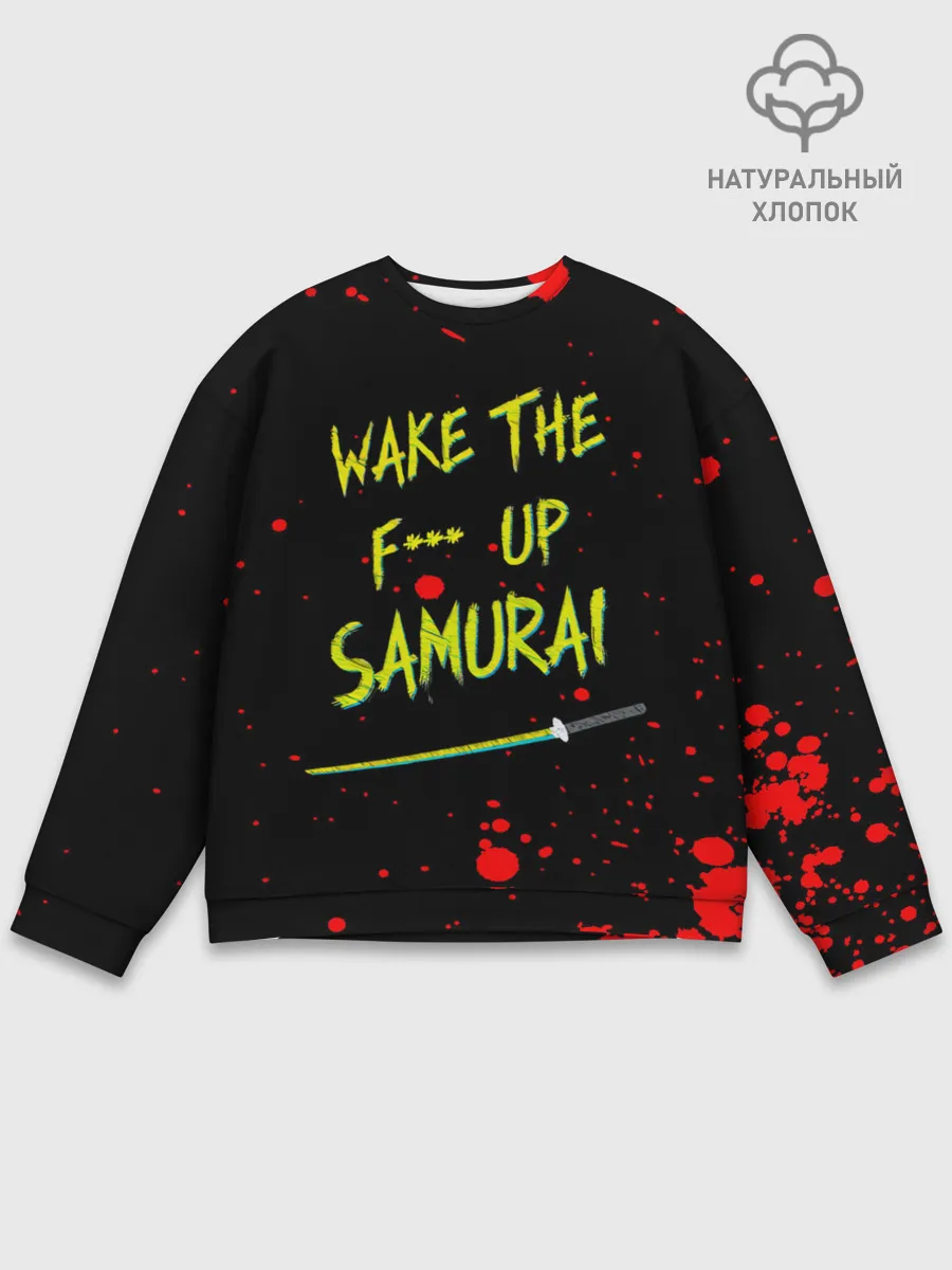 Мужской свитшот базовый / WAKE THE F*** UP SAMURAI
