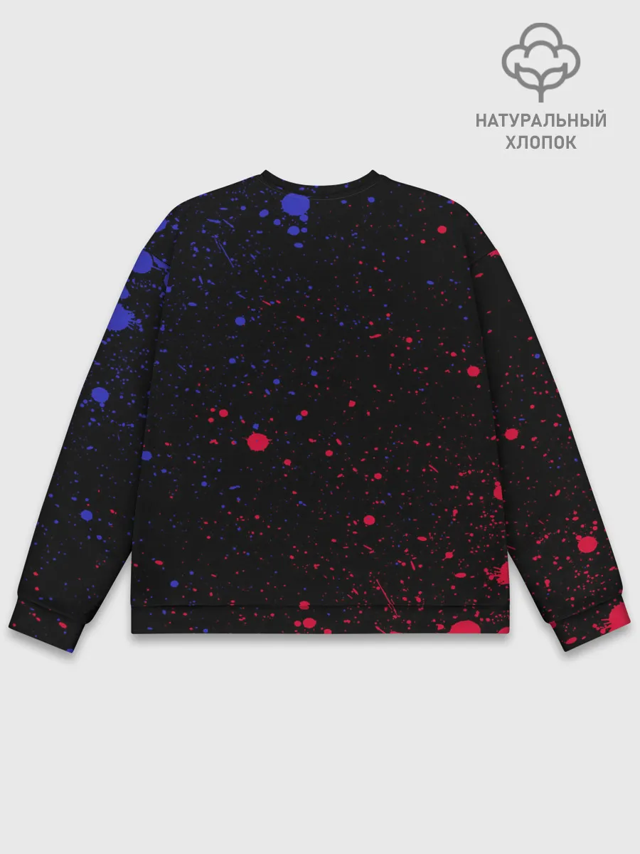 Мужской свитшот базовый / Cyberpunk 2077 девушка