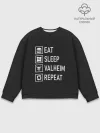 Мужской свитшот базовый / Eat/Sleep/Valheim/Repeat
