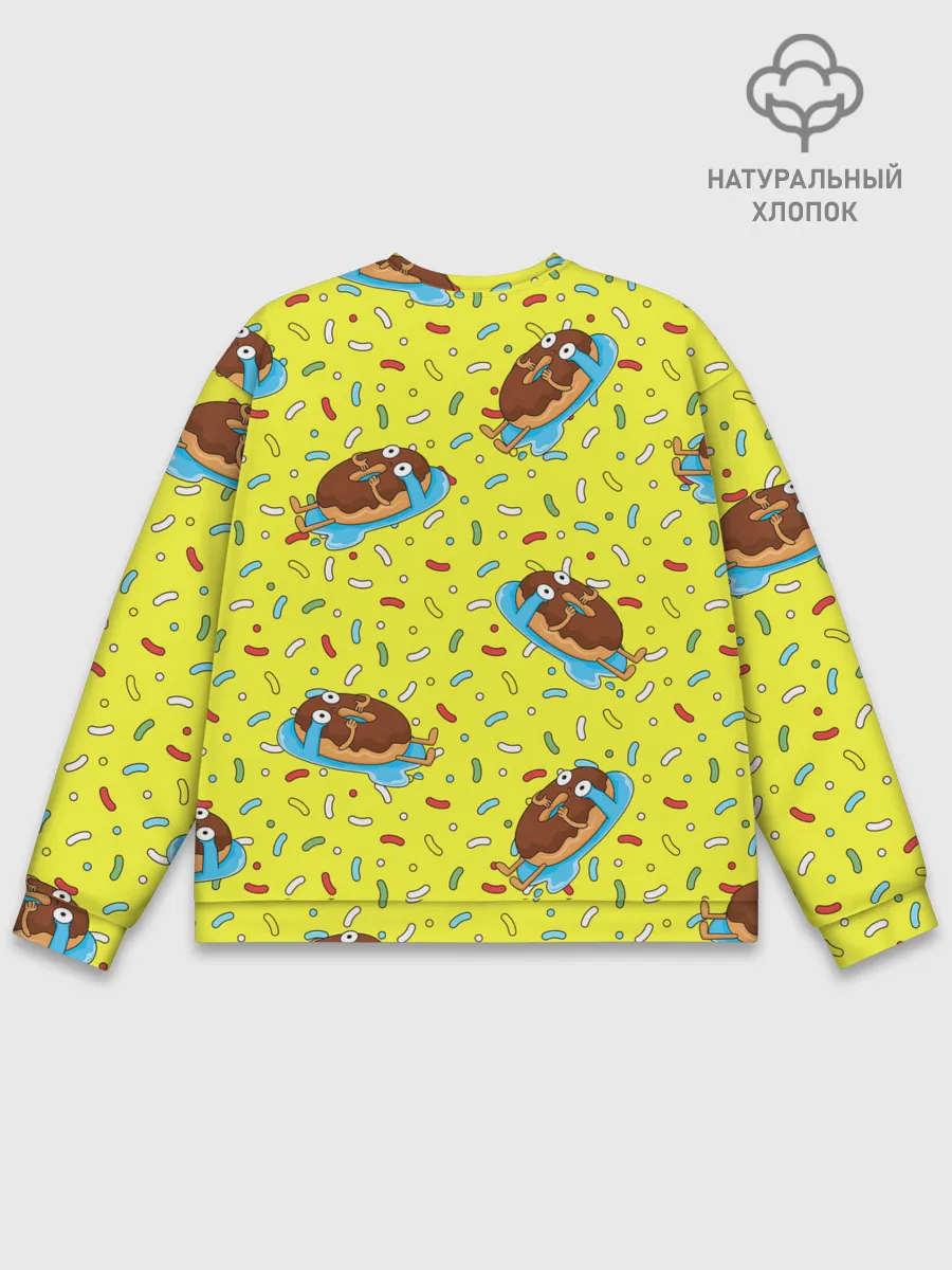 Мужской свитшот базовый / Плачущий пончик