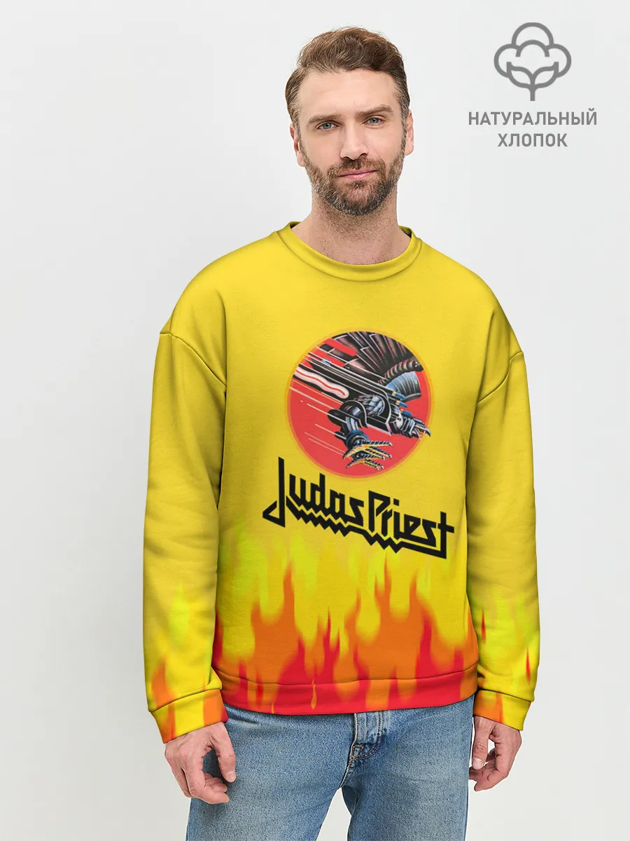 Мужской свитшот базовый / Джудас Прист: Бог металла.