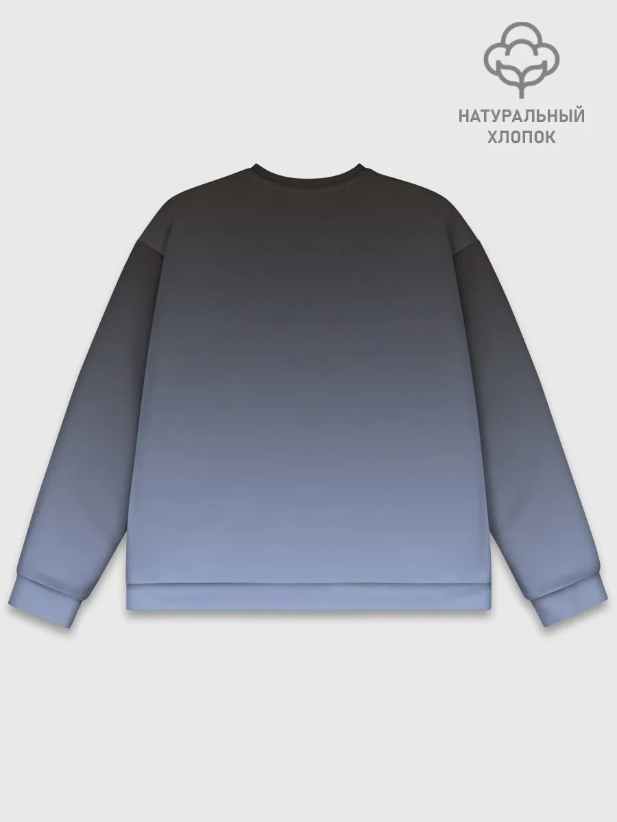 Мужской свитшот базовый / сиамская милая кошечка