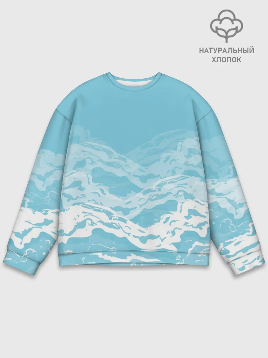 Мужской свитшот базовый / Волны