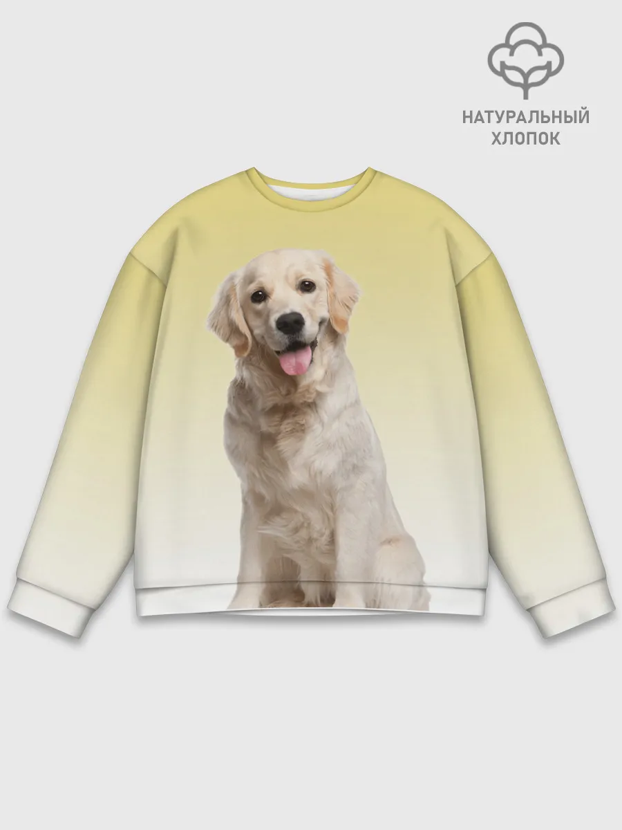Мужской свитшот базовый / Лабрадор ретривер пес